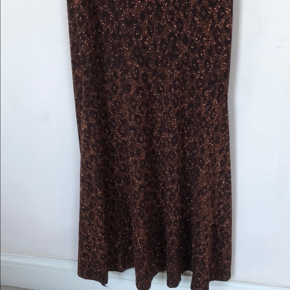 Glimmering Leopard Print Evening Gown - Picture 5 of 6